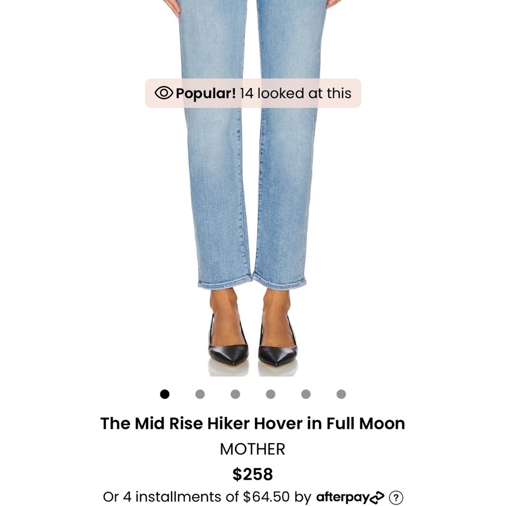 Mother high waisted hiker hover size 27 - Picture 8 of 10
